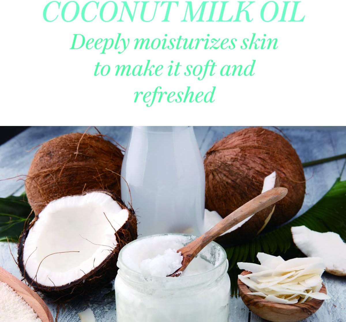 ‘Luseta Coconut Milk Body Wash,Gentle SoapFree Body Cleanser Deeply