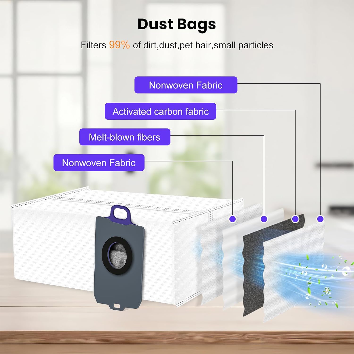 20 Pcs Accessories kit for NARWAL Freo Z10 Ultra/NARWAL Freo Z10 Robot Vacuum Cleaner, 1 Main Roller Brush, 6 Dust Bags, 4 Hepa Filters, 4 Mop Pads, 4 Side Brushes, 1 Clean Tool