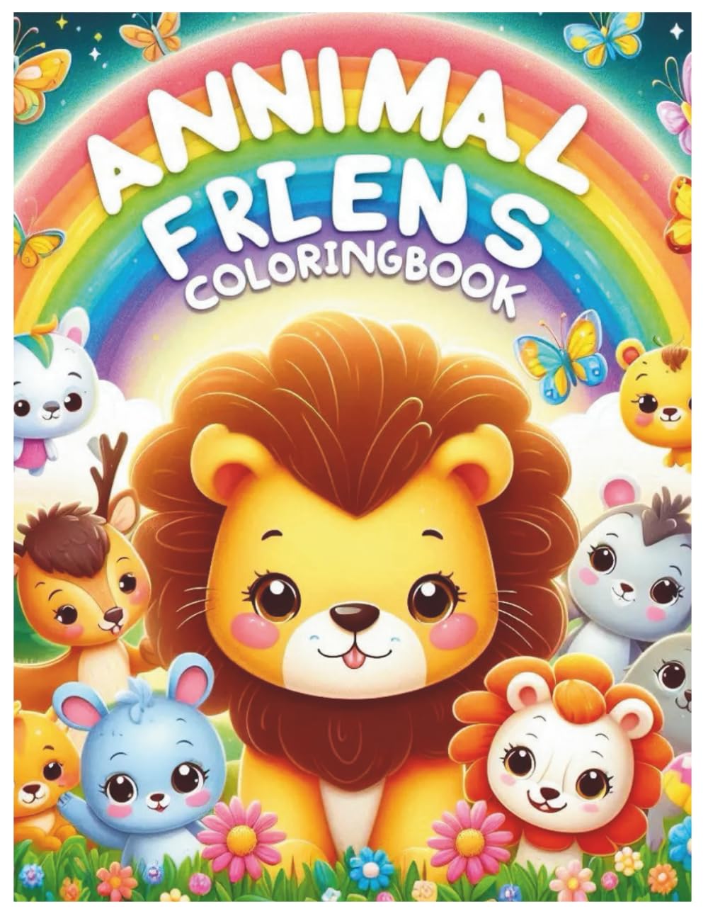 My Animal Friends Coloring Book: English Coloring Book for Kids | 30 Animal Pages