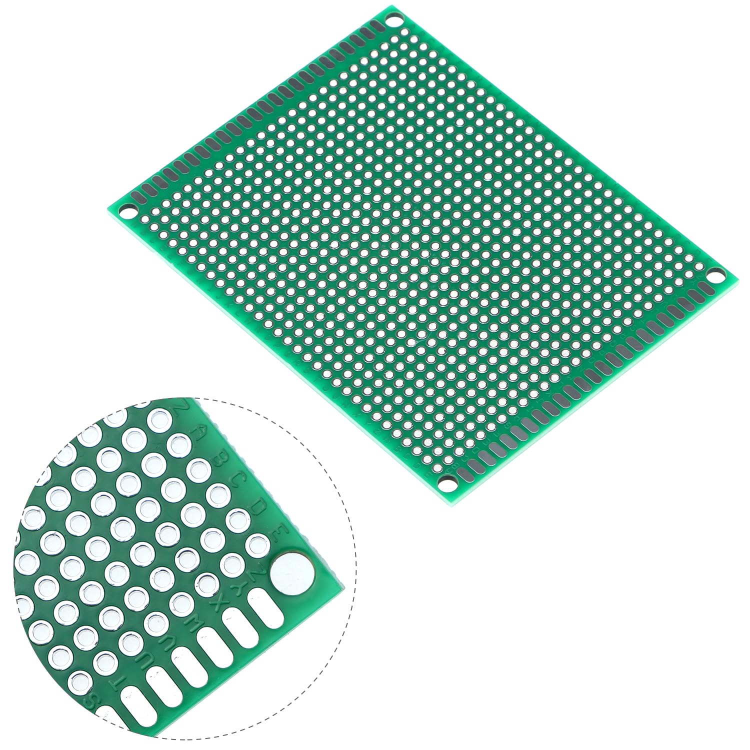 QWORK® 32 Pezzi prototipo PCB a doppia faccia, 6 dimensioni schede PCB, breadboard, compatibile con Arduino progetti