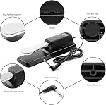 Sustain Pedal Universal pour Yamaha Casio Roland Korg Behringer Moog Piano Midi claviers électroniques Style avec interrupteur Polarity, prise d'entrée 1/4''