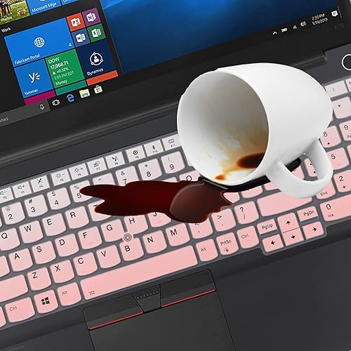 Miniatura 31 de Funda de teclado para Lenovo ThinkPad E15 Gen 4/3/2, ThinkPad L15 Gen 2/1, ThinkPad T15 T15p T15g P15s P15s P15v Gen 3/2/1, ThinkPad E580 E590 E595