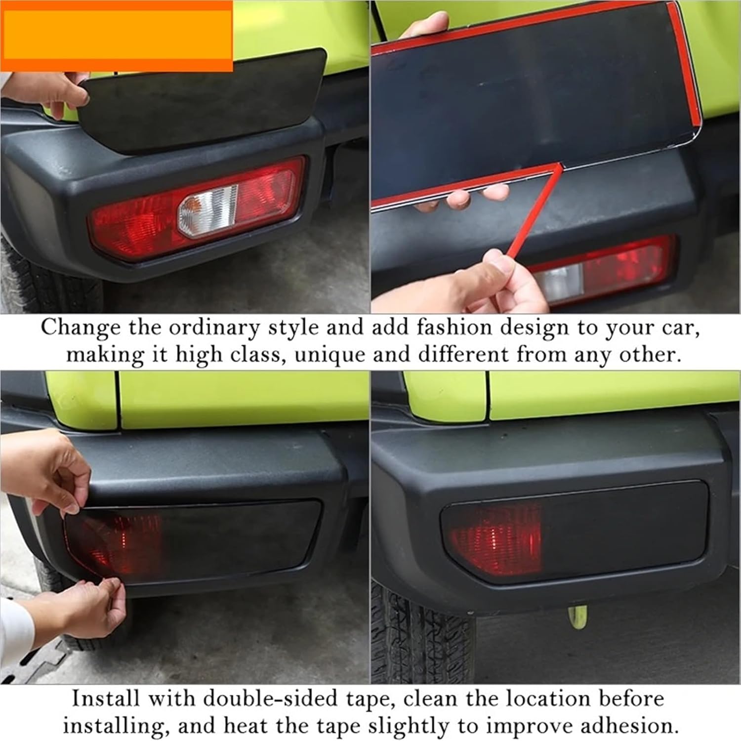 Car Rear Tail Light Lamp Decoration Cover Compatible For Suzuki Jimny 2019 2020 2021 2022 2023 Up Lamp Hoods Exterior Accessories