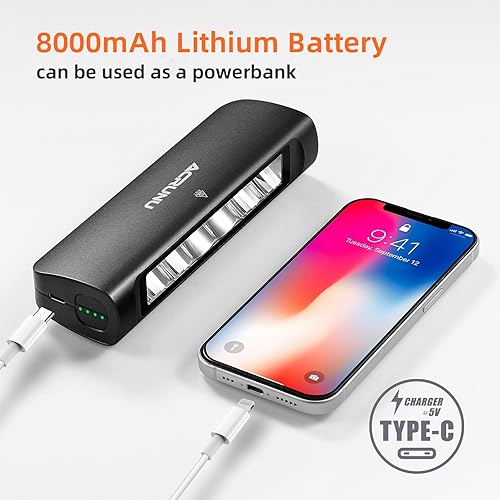 Miniatura 4 de Luz LED Súper Brillante para Bicicleta de 3400 Lúmenes Recargable por USB - Faro de Bicicleta de 5 Modos con 7H de Duración, IPX6 Resistente al