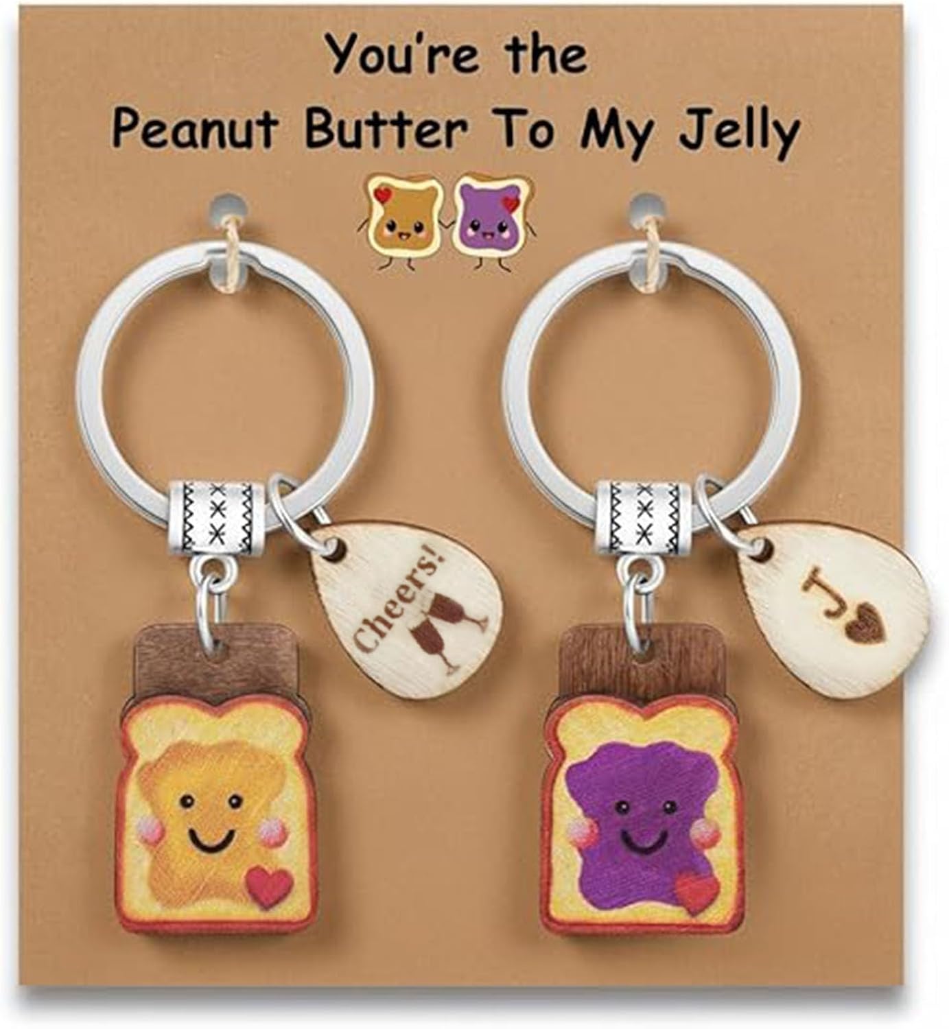 Cute Toast Keychain for Women, New Beginnings for Friend, Next Chapter Keepsake