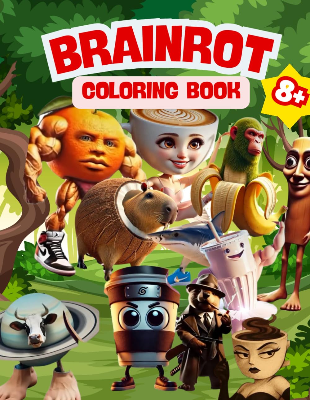 Brainrots: Coloring Book