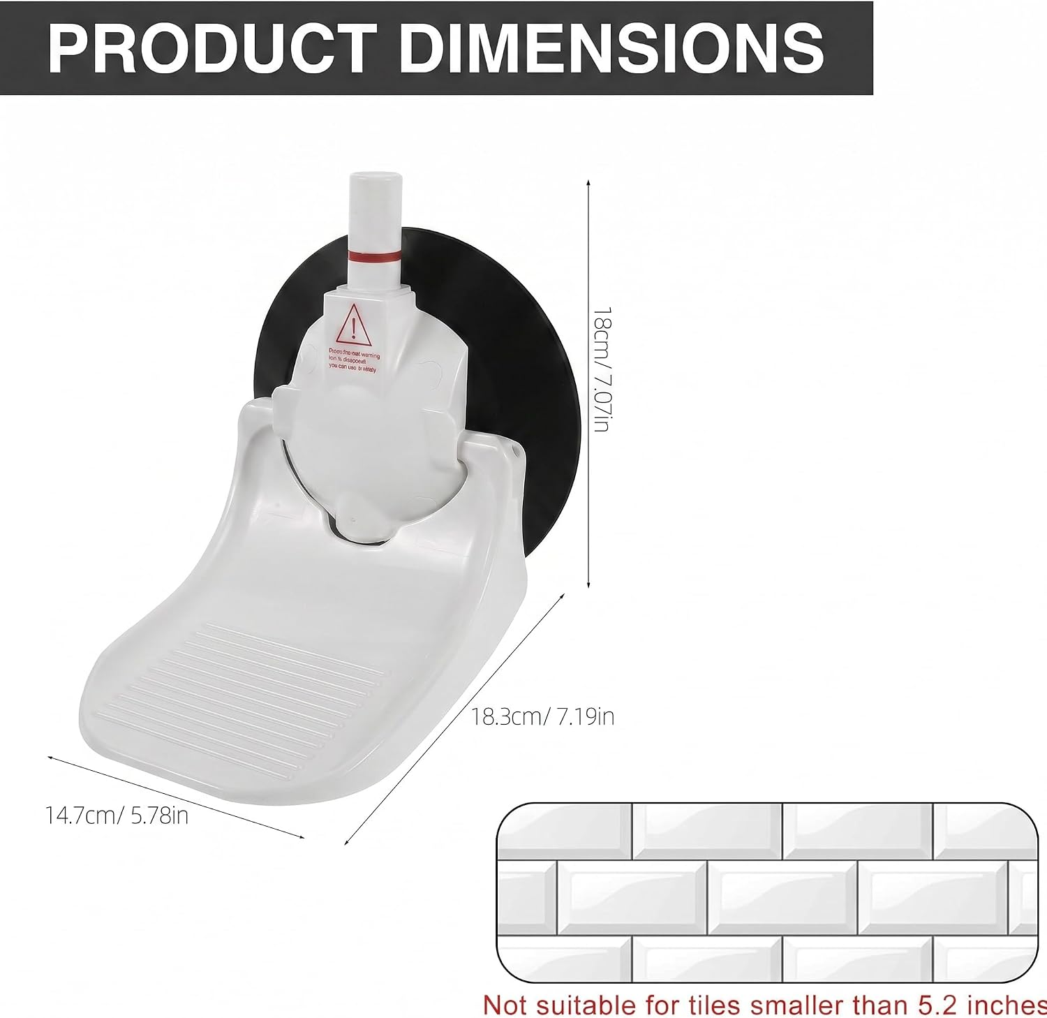 ABOOFAN Shower Foot Rest for Shaving Legs, Foldable Suction Cup Shower Step image 2