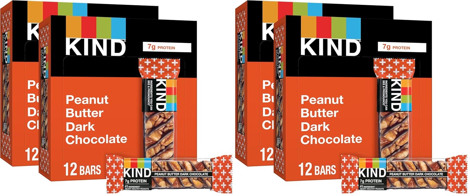 KIND Peanut Butter Dark Chocolate Nut Bars – 24 count (pack of 2)