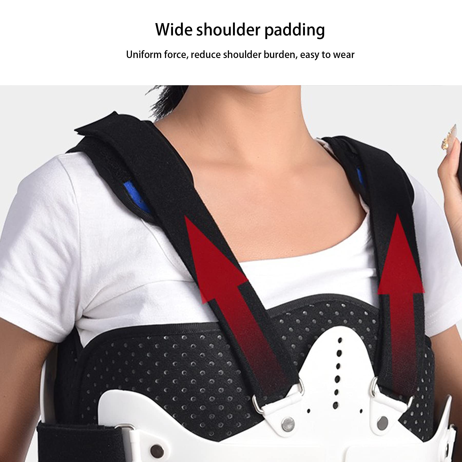 Ortesis Toracolumbar Inflable para Cifosis Osteoporosis Soporte para Fracturas de Vértebras Lumbares Restauración Protección Fija Soporte de Rehabilitación de Columna Estabilizadora