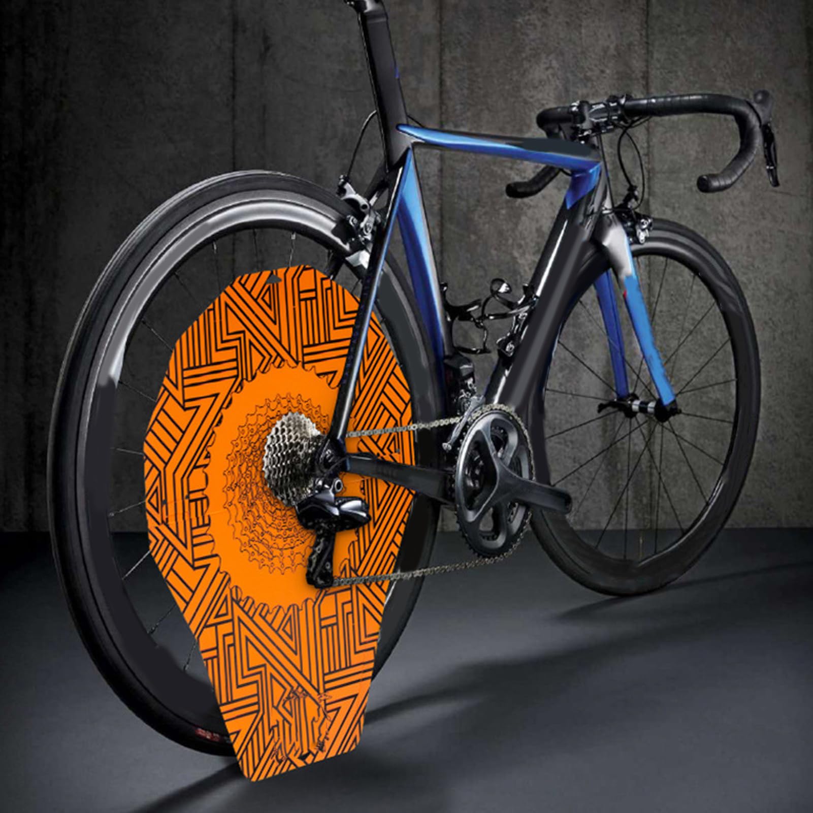 Lot de 2 Freins à Disque pour Housse de Vélo, Prévention des Taches D'huile, Accessoires de Vélo, Résistance à la Chaleur, Nettoyeur de Cha?ne de Vélo, Lavage de Vélo de(Géométrique)