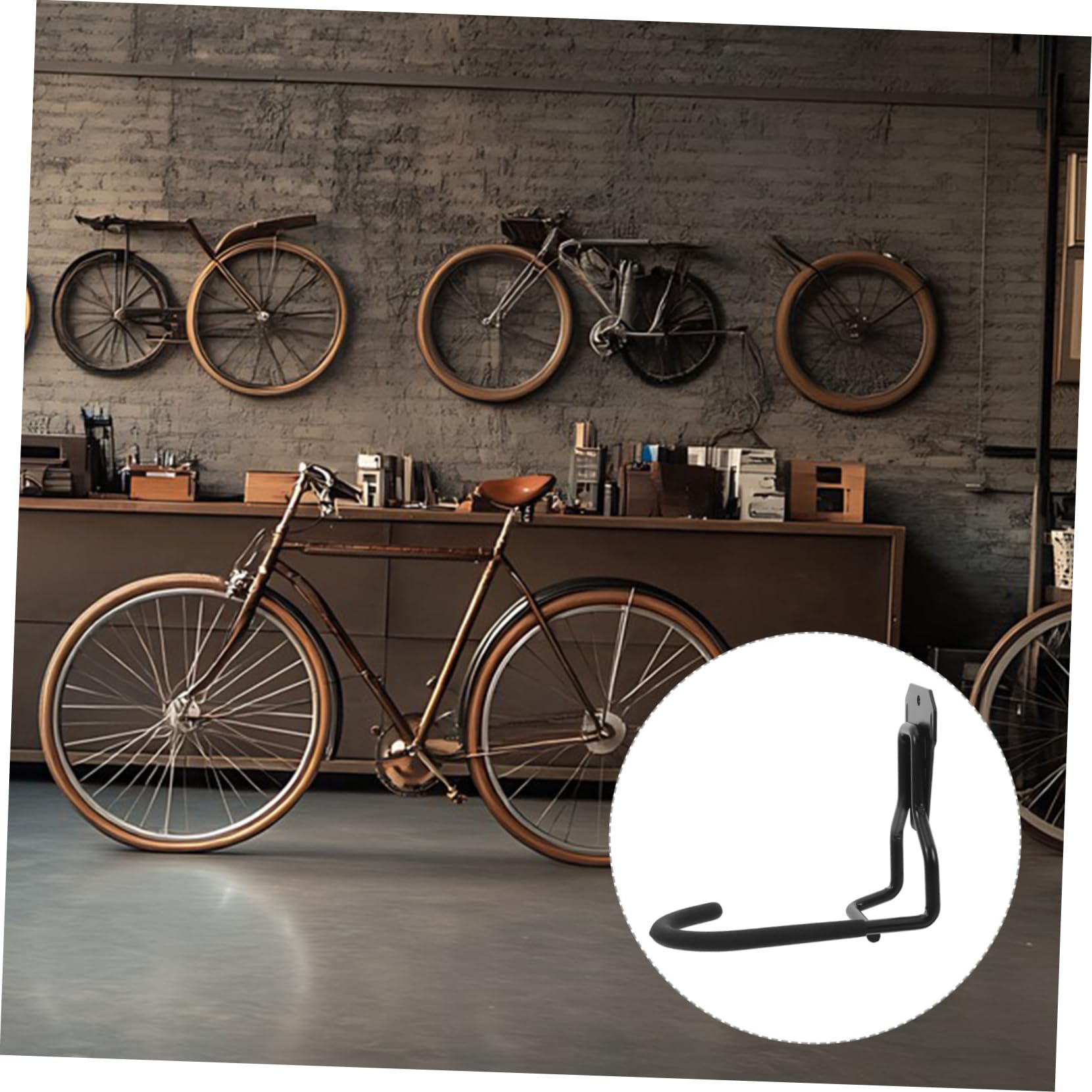 4pezzi Ganci Per Biciclette Da Parete Per Garage Ganci Multiuso Per Attrezzi Portabiciclette in Ferro Supporto Resistente Da Parete Per Garage e Giardino