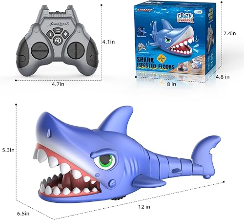 Miniatura 7 de Chomp - Juguetes de tiburón a control remoto con controlador de 2.4 GHz, juguetes programables de tiburón RC para niños, juguetes de acción para
