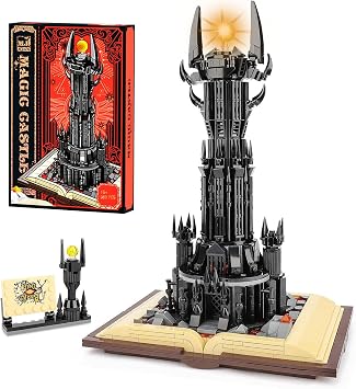 Ideas Lord Castle Architecture Building Set, 969PCS Modular House Building Kit, Dark Tower Model Toy with LED, Gift for Adults and Teens