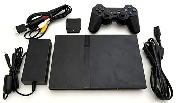Sony PS2 SLIM Video Game System Gaming Bundle Console Set Playstation-2 Mini (Renewed)
