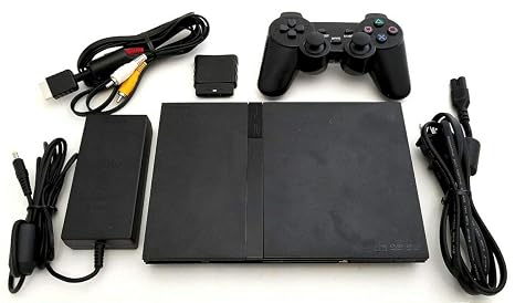 Sony PS2 SLIM Video Game System Gaming Bundle Console Set Playstation-2 Mini (Renewed)