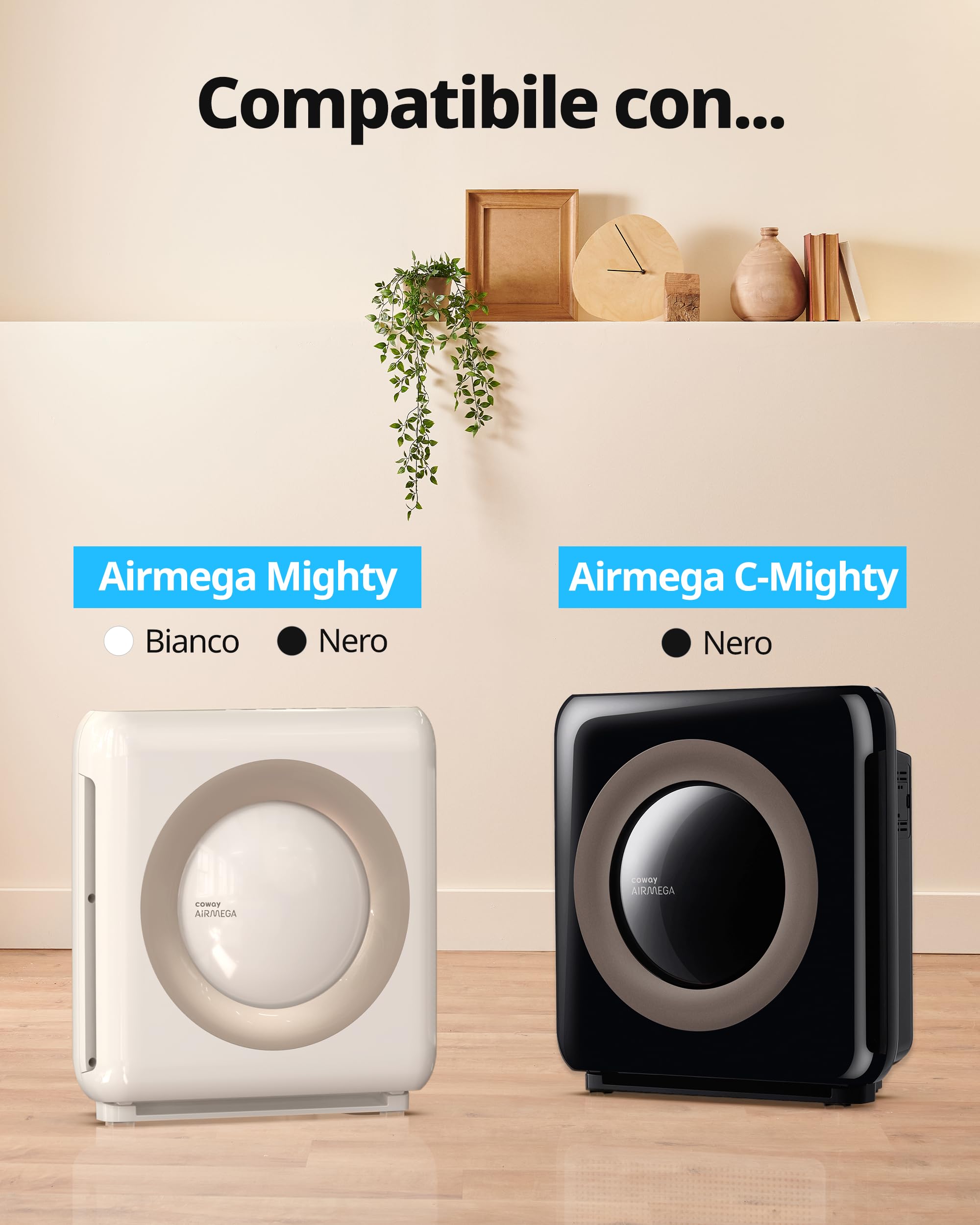Coway Set di filtri per purificatore d'aria AP-1512HH Mighty, AP-1512HHS e AP-1518R Airmega 200M
