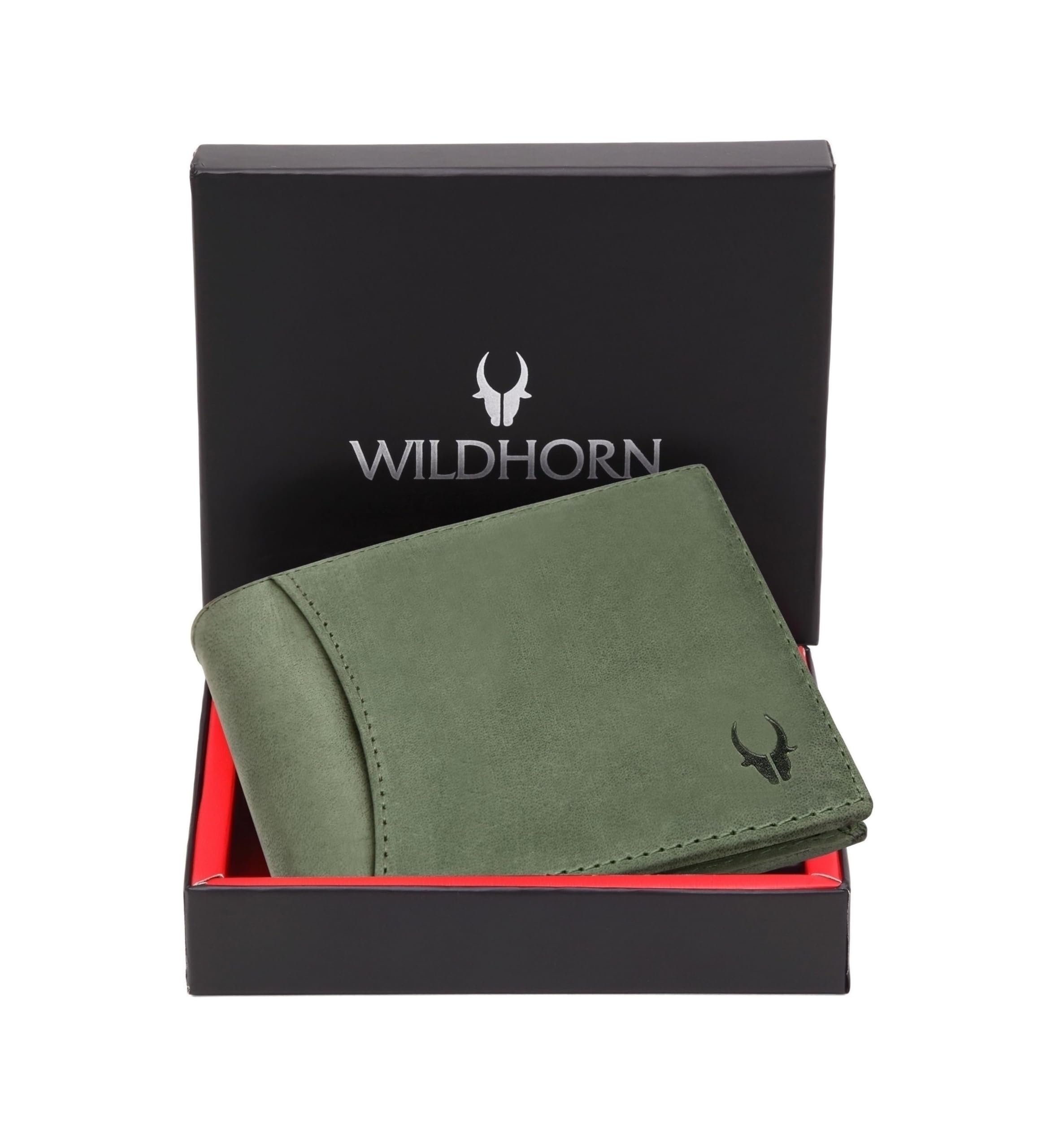 Wildhorn India Oliver Green Leather Men's Wallet (WH7311GREEN)