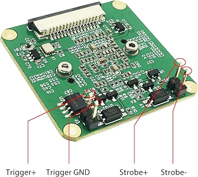 GS Camera Module with IMX296 Color Sensor Support Global Shutter External Trigger 1.58MPixel up to 60fps 1456x1088 Pixels Compatible with Raspberry pi Global Shutter Camera