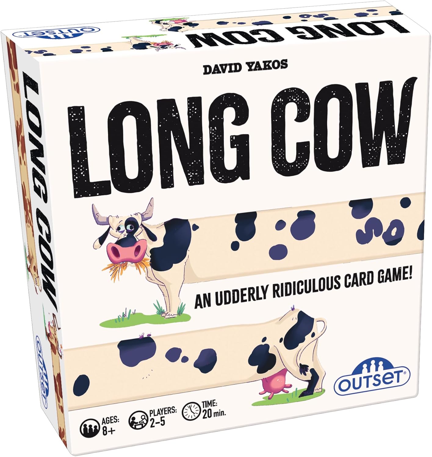 Outset Media Long Cow Competitive Card Game – an Udderly Ridiculous Card Game - for 2 to 5 Players Ages 8+ Years