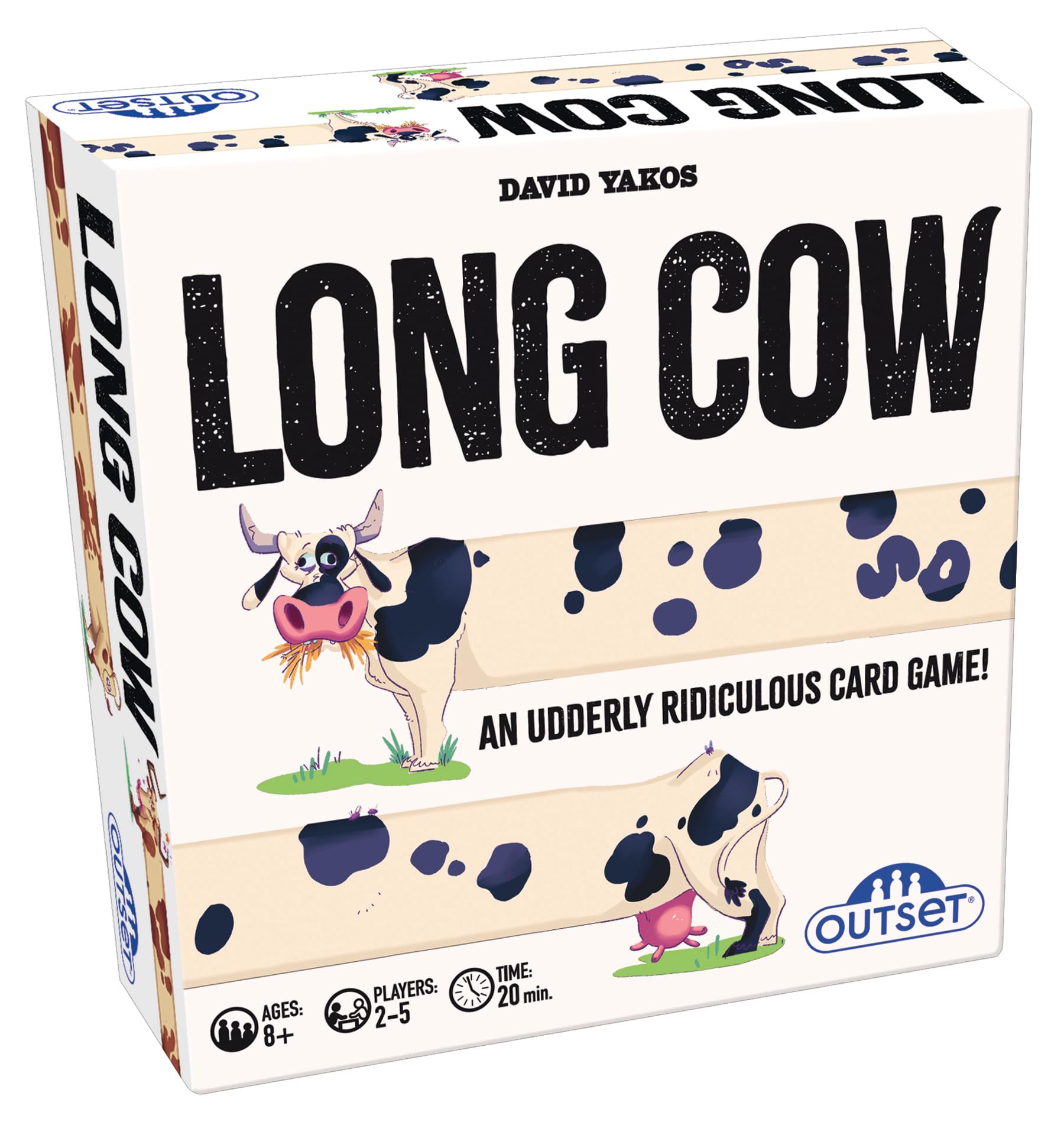 Outset Media Long Cow - Family Fun Card Game For Ages 8 and Over - 2 to 5 Players