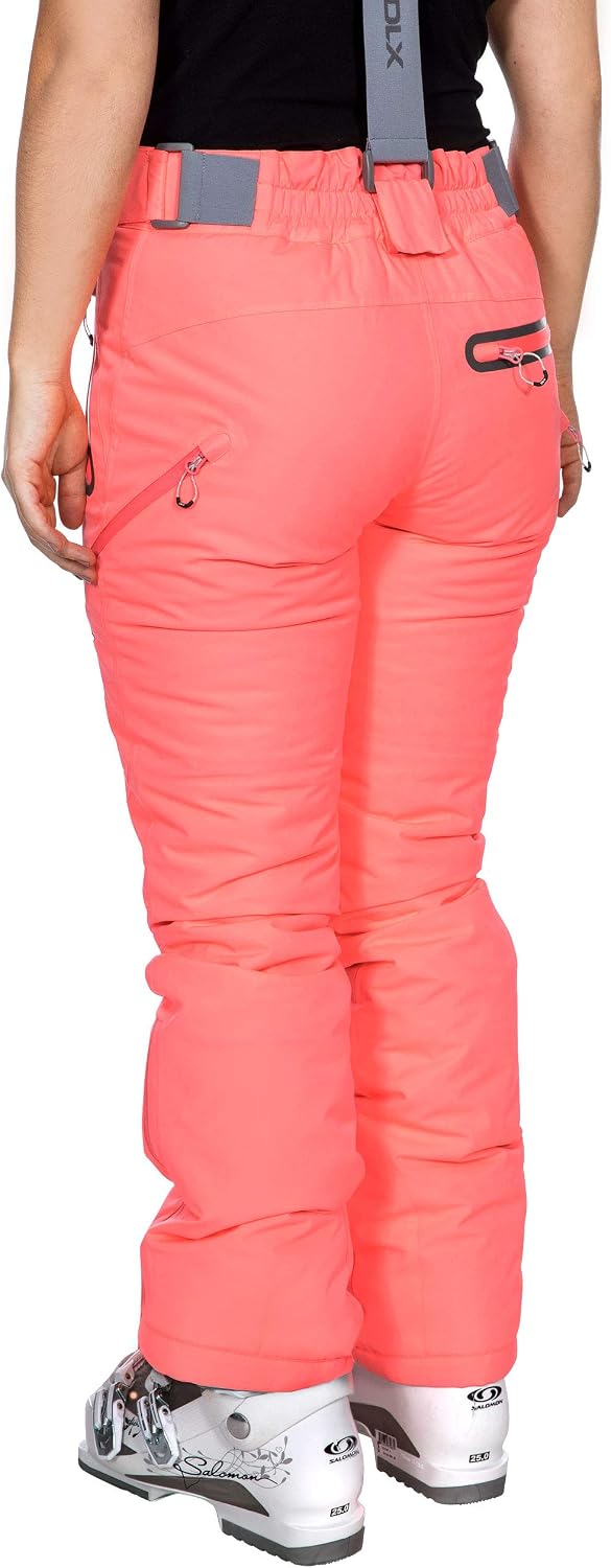 Pantaloni da Sci Impermeabili con Cerniere alla Caviglia e Bretelle  Rimovibili Donna Trespass Marisol lencicol Abbigliamento sportivo specifico  Moda