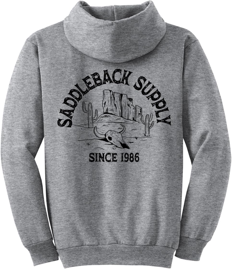 Saddleback Supply Men's Forsaken Desert Logo Pullover Hoodies