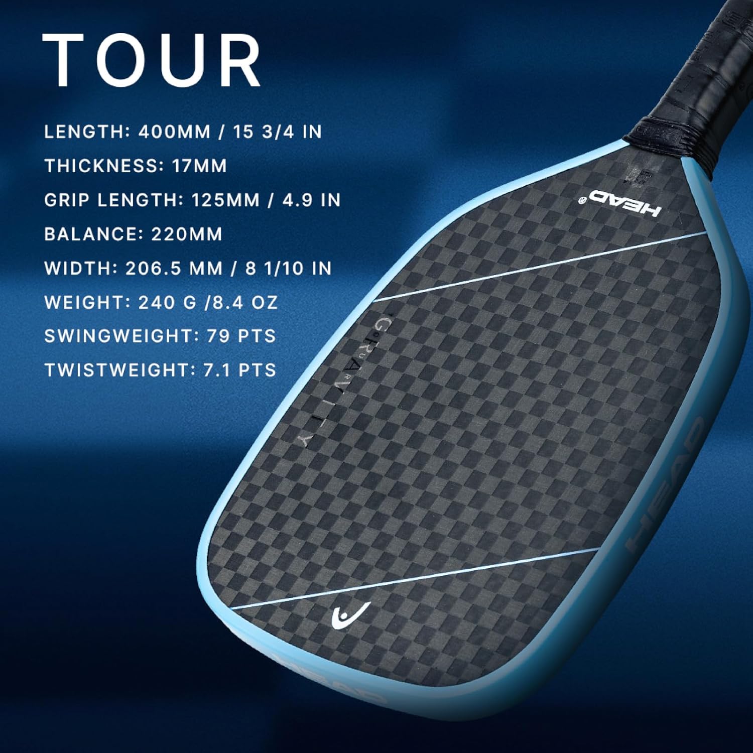 Gravity Tour 2025 Pickleball Paddle