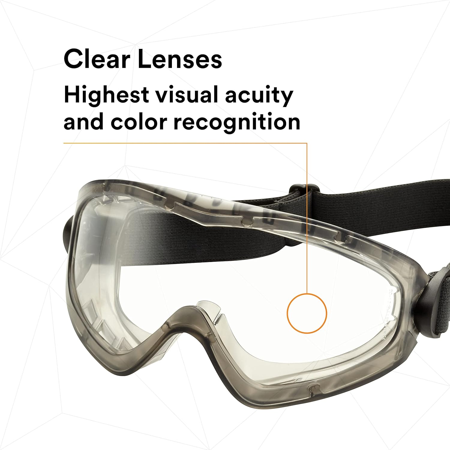 3M GoggleGear GG2891S-SGAF, Sealed, Clear SGAF Lens, 10 ea/case