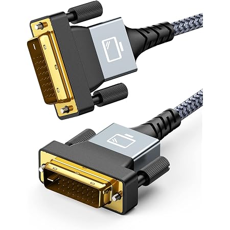 Amazon Co Jp Ugreen Dvi ケーブル 1m デュアルリンク Dvi D 24 1 ディスプレイケーブル 2k 金メッキ端子 フェライト内蔵 Dvi Dケーブル オス オス パソコン 周辺機器
