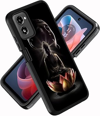 for Moto G Power 5G 2024 Phone Case, Military Grade Heavy Duty 3-Layer Shockproof Drop Protective Cover for Motorola Moto G Power 5G 2024 - Buddha Shakyamuni