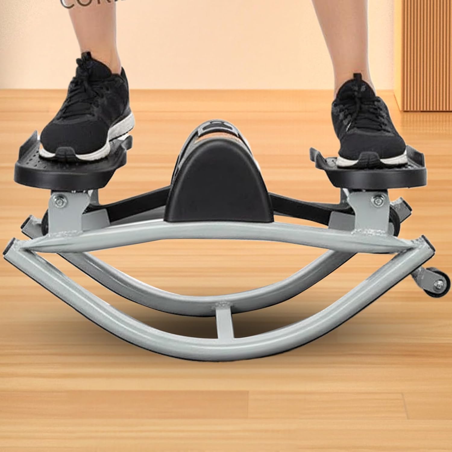 Rock Stepper – Low Shock Lateral Stepper Workout Equipment on Legs and Glutes, Effective Exercise Tool for Home, Apartment, Dorm, Office, or Gym, Enhances Abs, Glute Toning for Women and Men