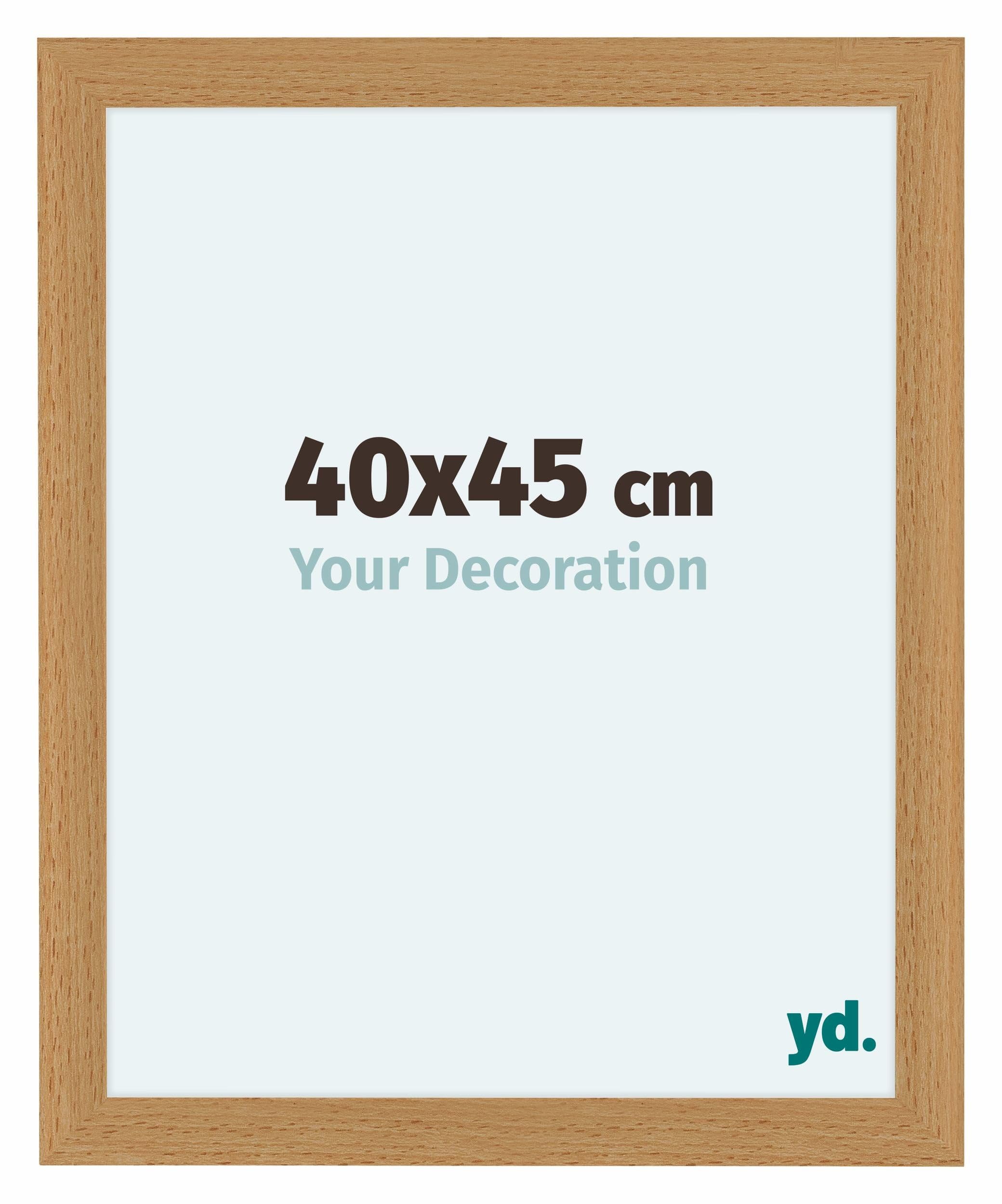 Your Decoration - Picture Frame 40x45 cm - Beech - Decorative Wall Frame in MDF with Antireflection - Frame 40x45 - Como