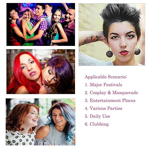 Miniatura 2 de Cera de color negro para el cabello, crema de peinado instantáneo, 4.23 onzas, cera natural temporal para fiestas, cosplay, Halloween, uso diario,