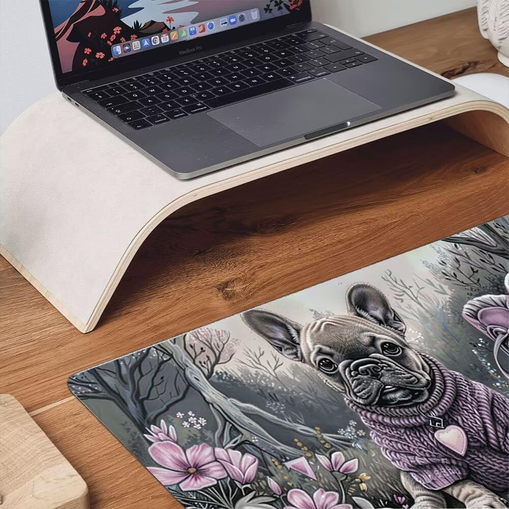 Duża podkładka pod mysz do gier XXL 1200 x 600 x 3 mm z zszytymi krawędziami, trwała antypoślizgowa podstawa z naturalnej gumy, zmywalna podkładka na klawiaturę, gry, do domu, biura, buty dla psów xR6