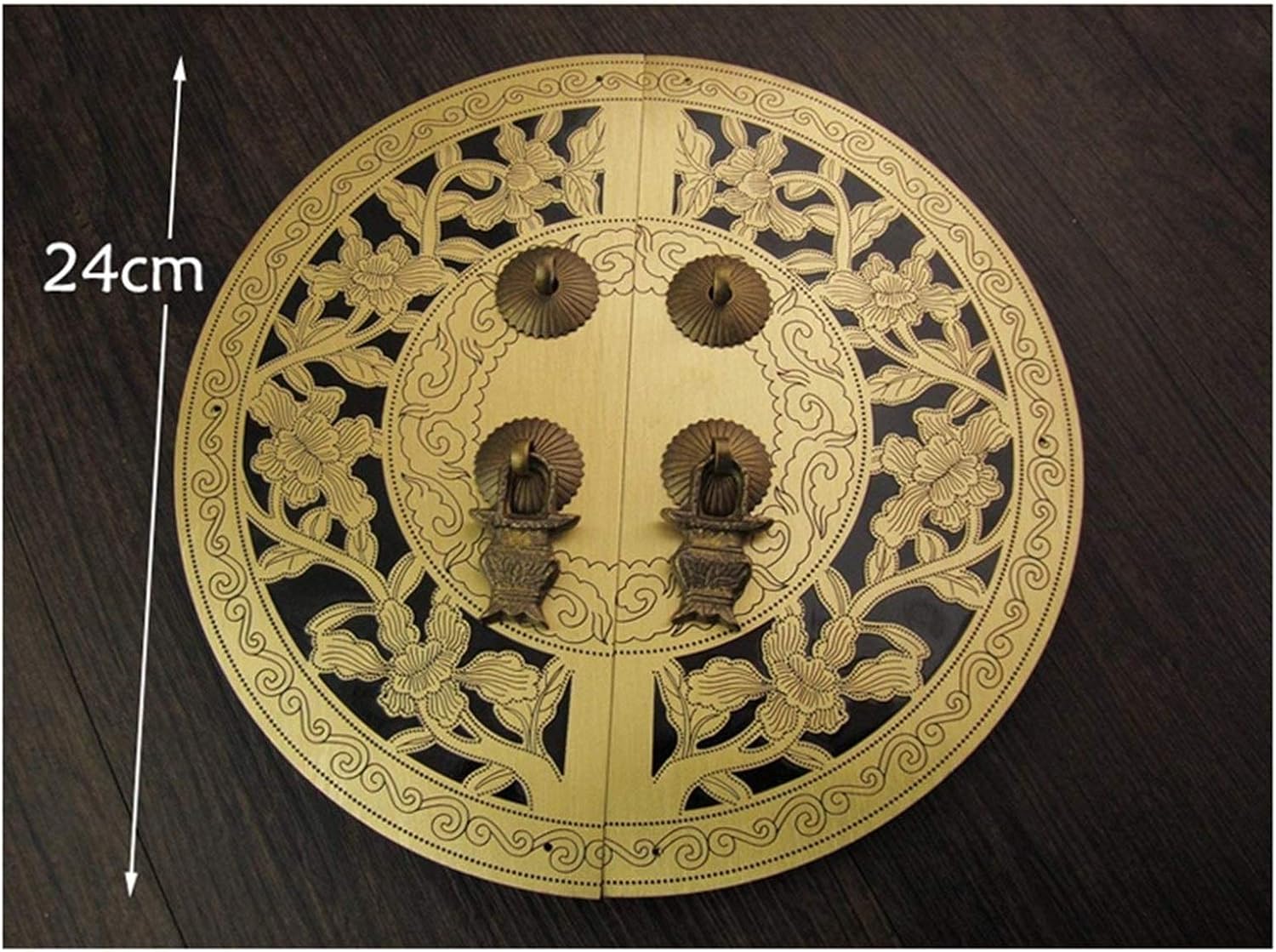 Grafken Handle, Antique Round Pure Copper Handle Drawer Wardrobe Door Handle Pull Cupboard Door Lever Gate Door Safety Lock Knob