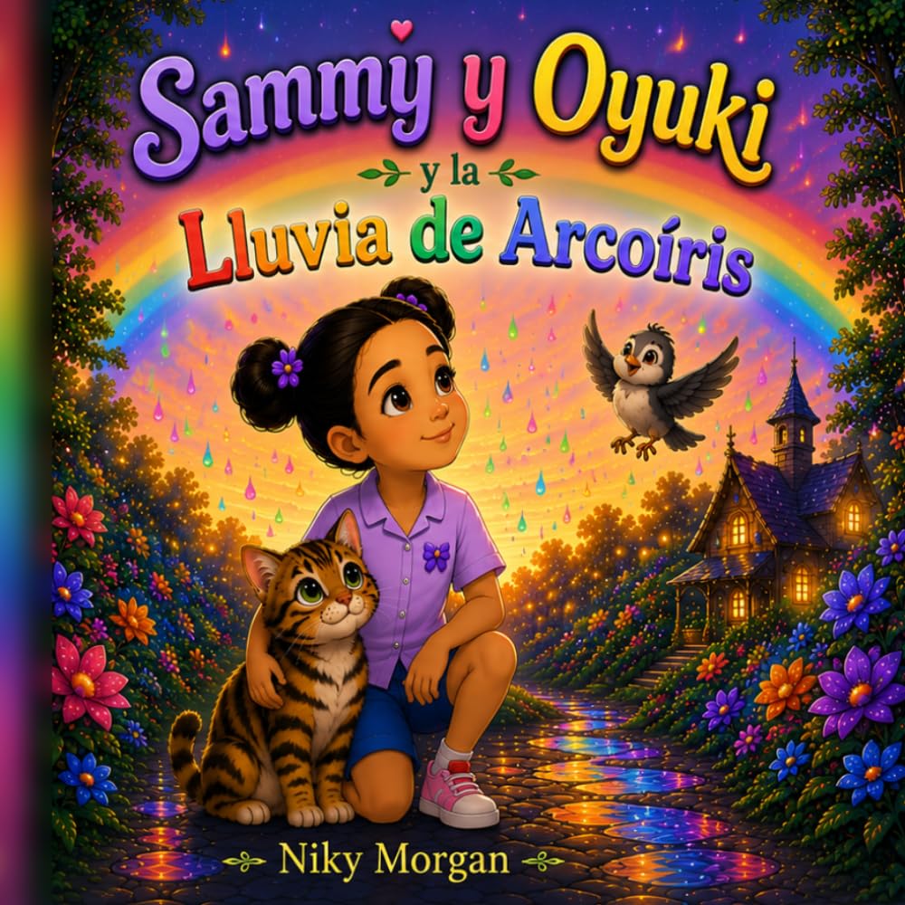 Sammy y Oyuki y la Lluvia de Arcoíris: Una Aventura Mágica Sobre la Amistad, el Asombro y Encontrar Alegría en Cada Sorpresa