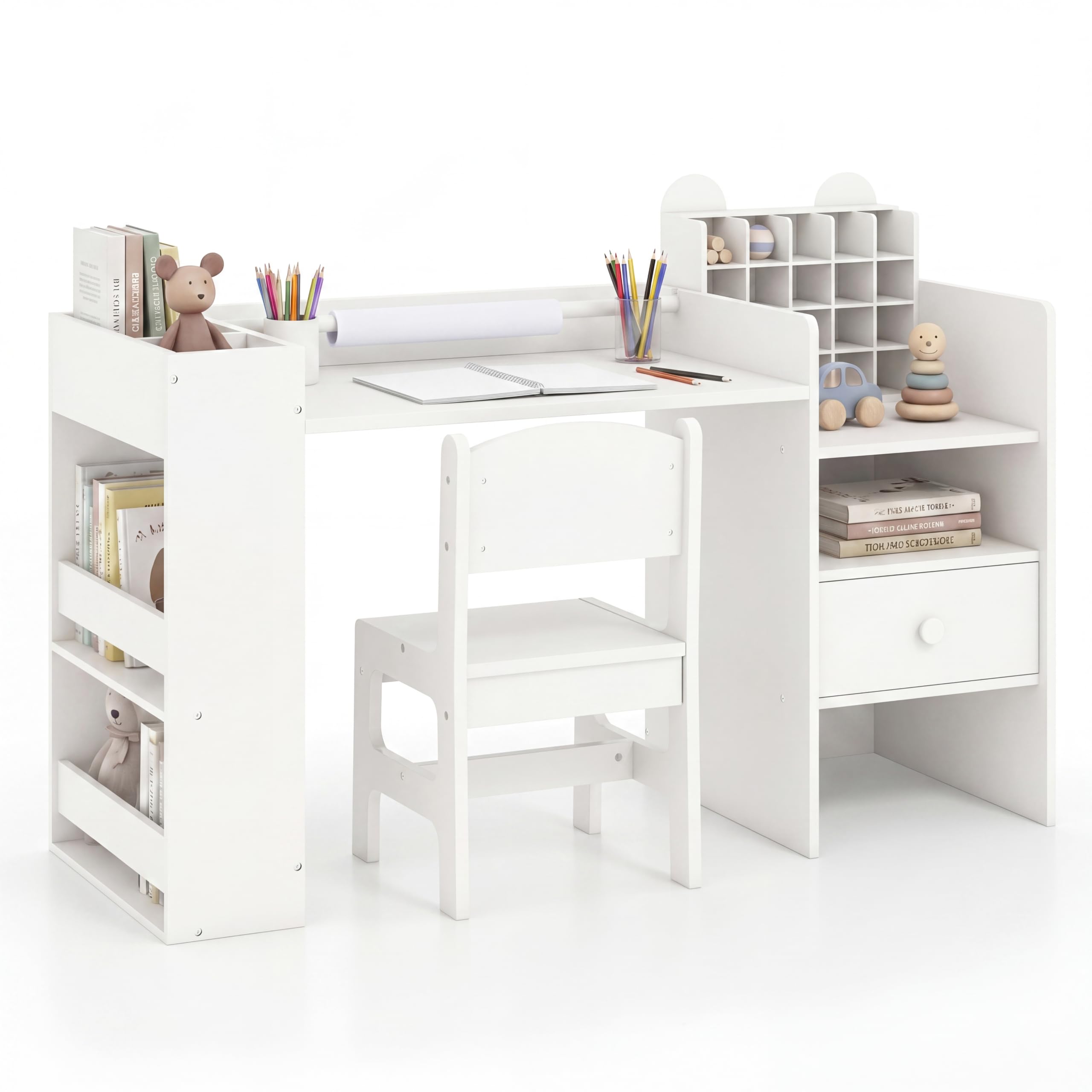 LIFEZEAL Kindertisch mit Stuhl, Zeichentisch Set Kinder