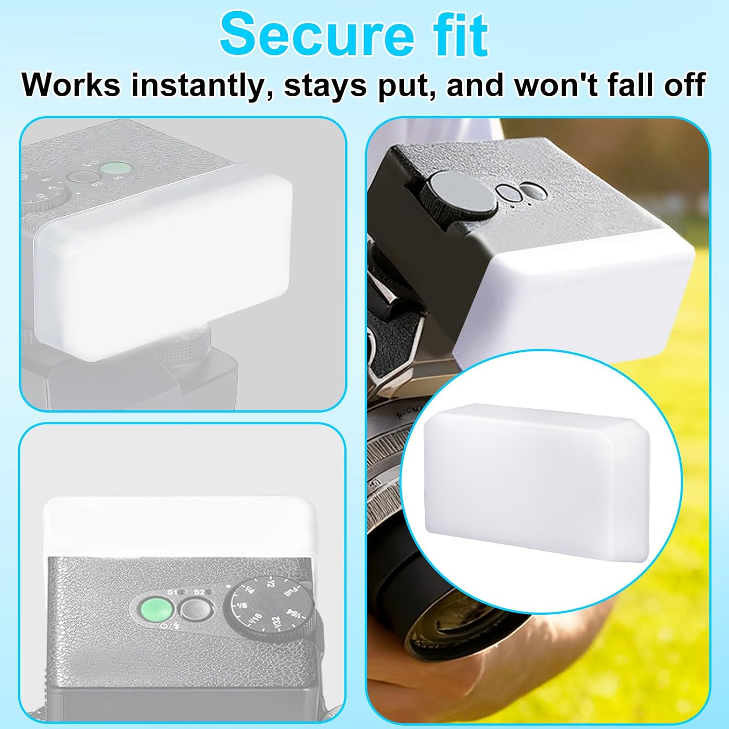 Diffuser for The Godox IT30 PRO Flash, Mini Flash Diffuser Softens Light Bring Softer Effect for Camera Softbox Accessories (White)