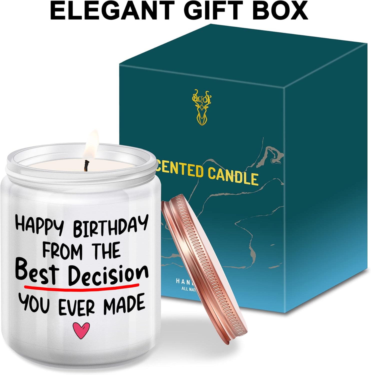 Birthday Gifts for Wife from Husband - Funny Women Happy Birthday Gifts Ideas for Her Him Girlfriend from Boyfriend Her Him - Lavander Scented Candles