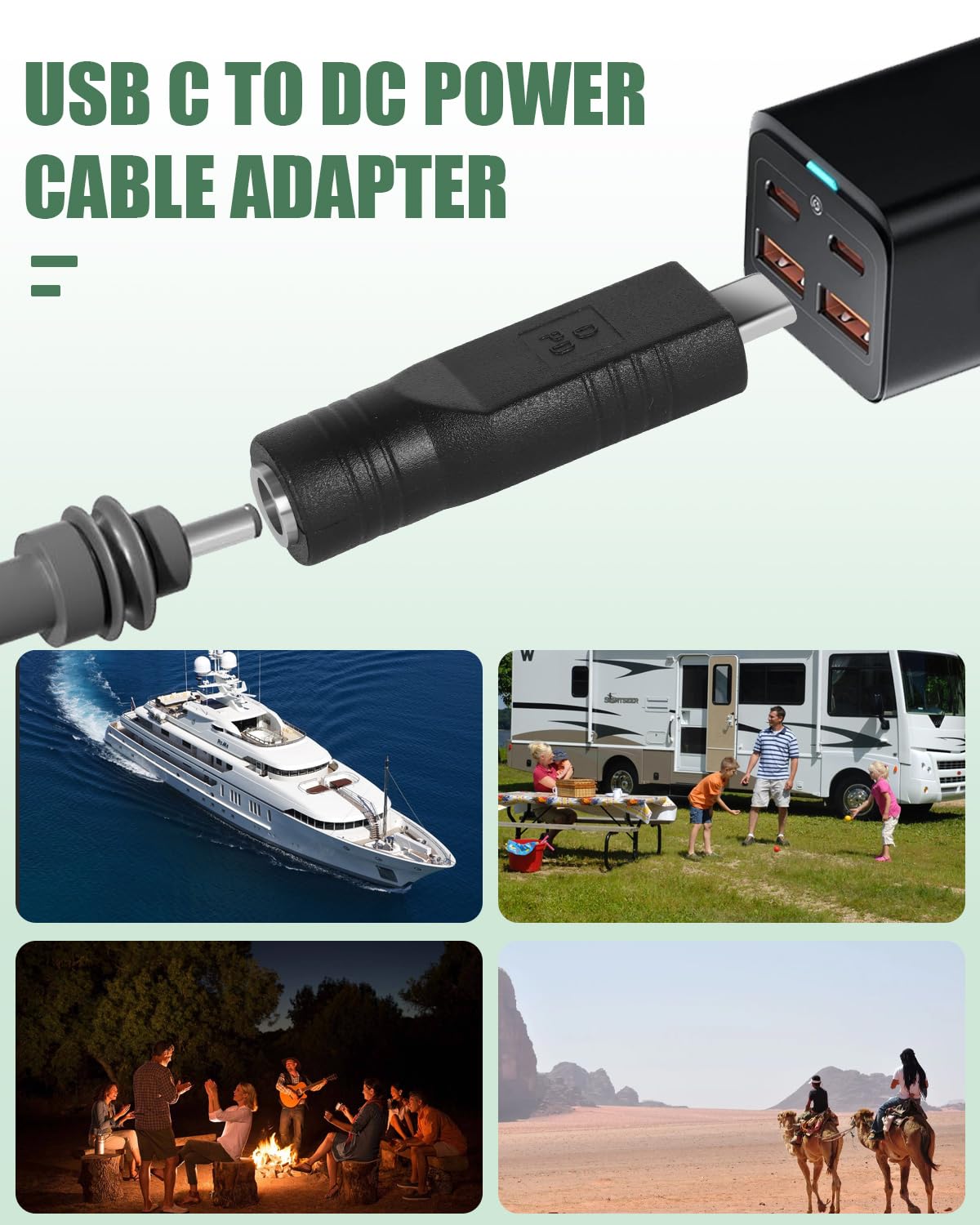 Starlink - Mini cavo di alimentazione, adattatore da USB C a DC, presa DC a spina di tipo C, Starlink mini USB-C, USB-C PD DC 5521, 5,5 mm adattatore per Starlink Mini Satellite (2)