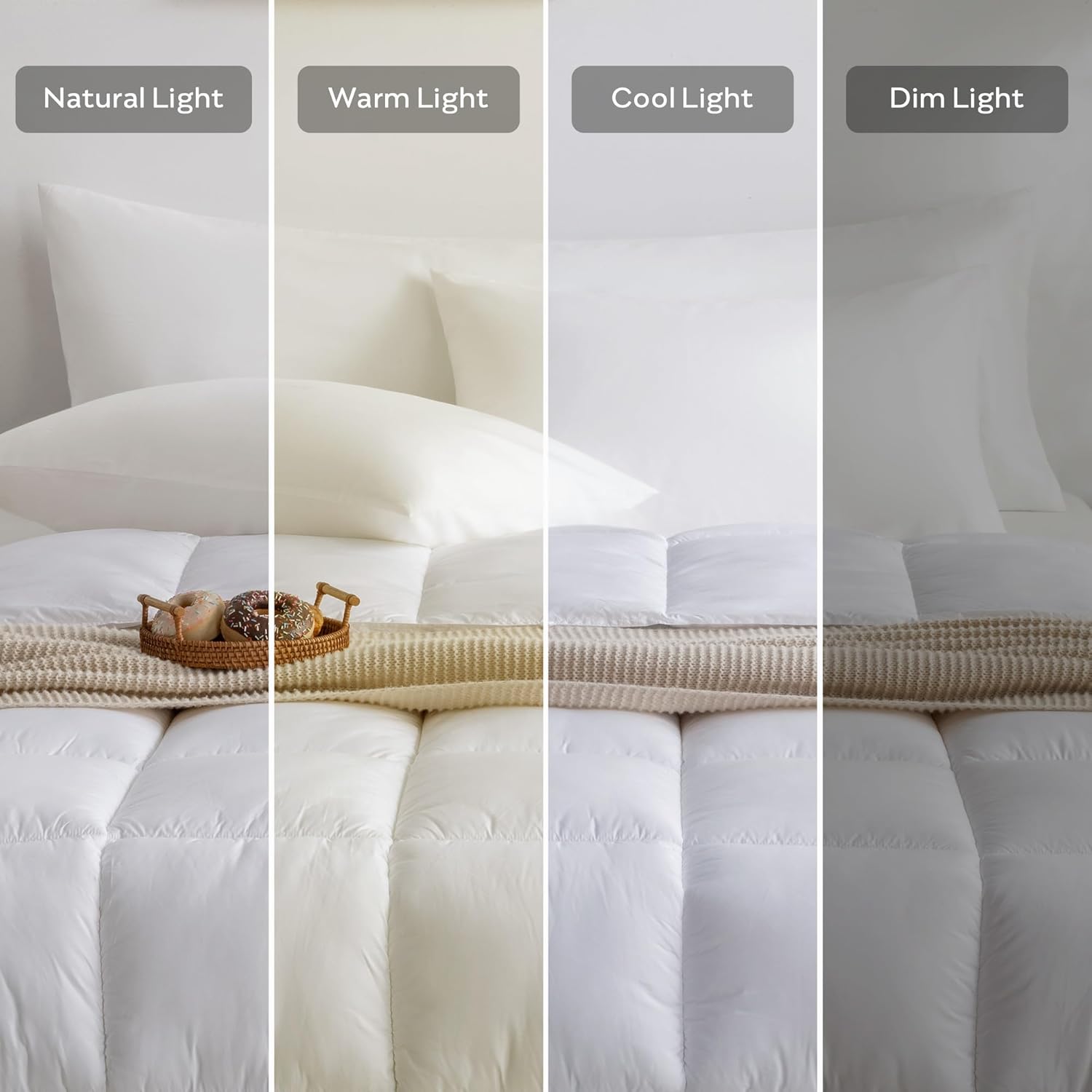 JELLYMONI Pillowcases King Set of 2 Cotton Envelope Pillow Covers Cream White 20×36in Bed Pillow Cases 100% Washed Cotton Soft Breathable (Pillows are not Included)