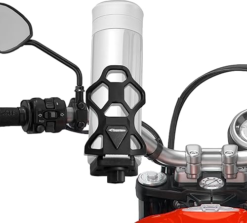 Miniatura 2 de Portavasos antirrobo para motocicleta, se adapta a botellas de 2.1 a 3.7 pulgadas de diámetro, tamaño ajustable extra grande para botella de agua de