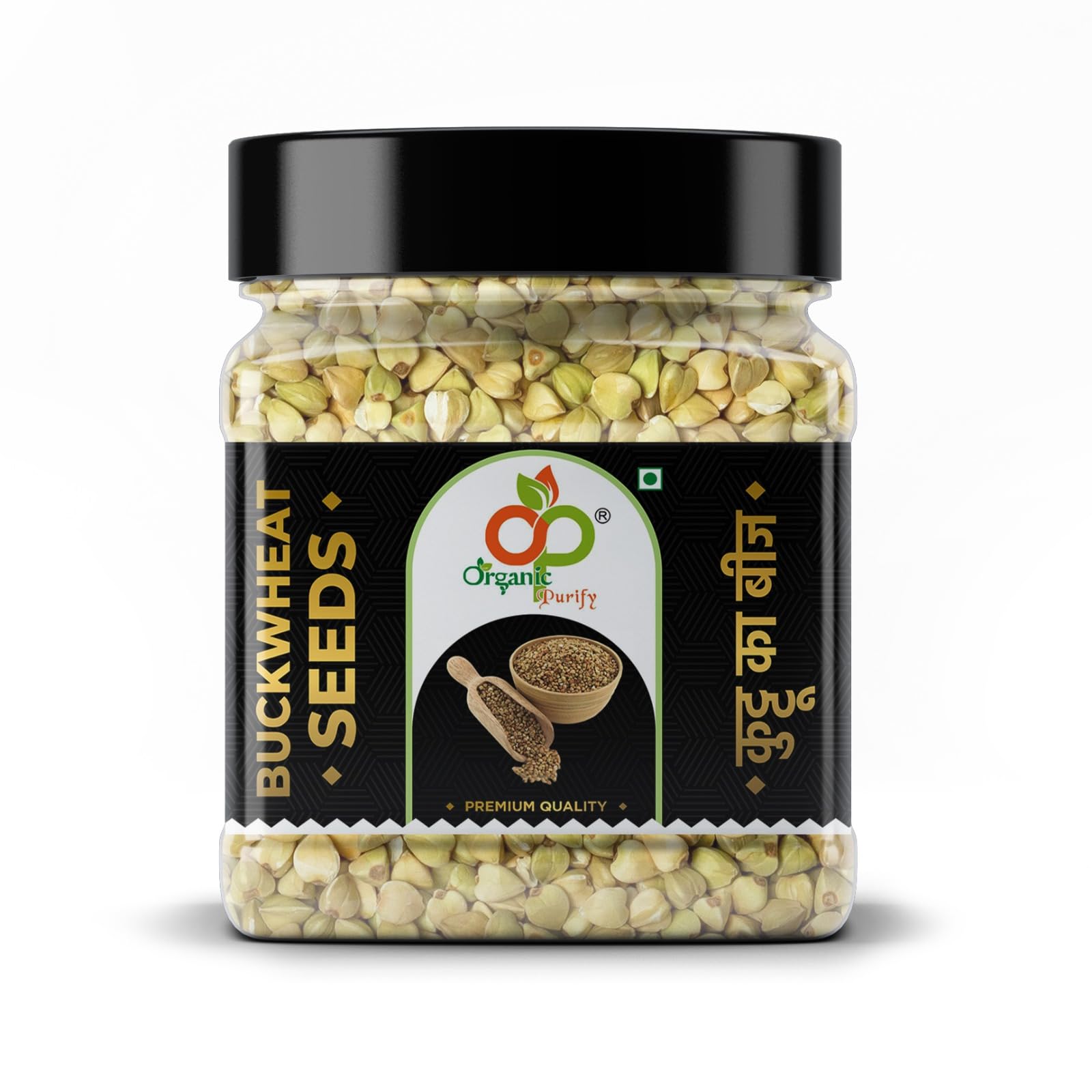 Buckwheat Seeds - Gluten Free Buckwheat Groats | Kuttu Giri Jar Pack 400g