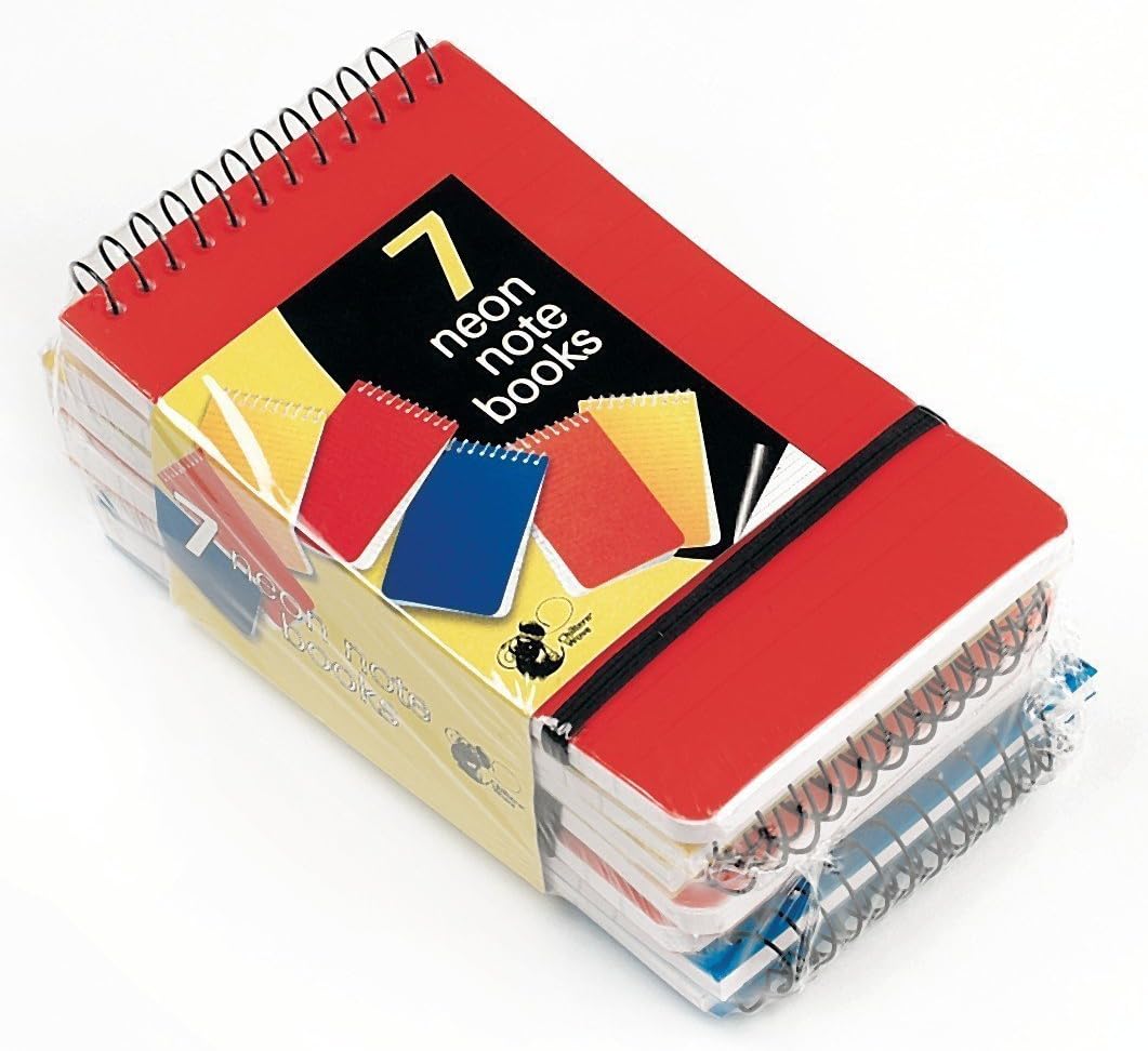 Neon Notebooks Small 21pk by Chiltern Wove