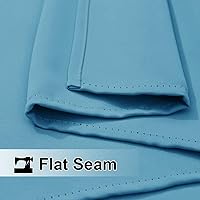 Vista 94 de NICETOWN Cortinas grises para exteriores para patio, impermeables, 2 paneles, resistentes al viento, a prueba de óxido, ojales superiores e