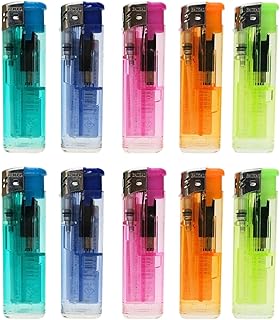 電子ライター プッシュ式 BAIKAL(バイカル )【まとめ買い10個セット】各色2個