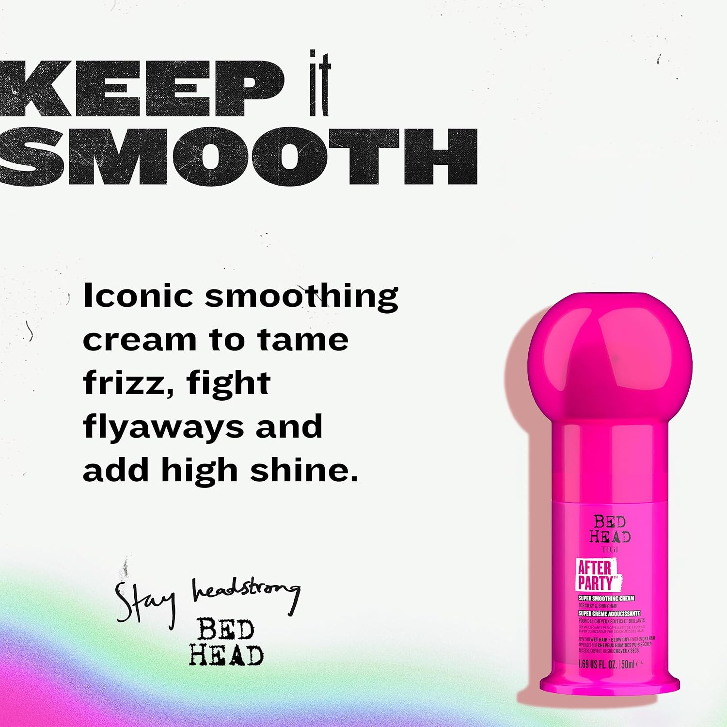 TIGI Bed Head After Party Smoothing Cream, Travel Size 6-Pack – Ultimate Frizz Control Hair Care Products for Smooth, Shiny Hair, Summer Fruit Medley Scent, 1.69 Oz Ea image 3