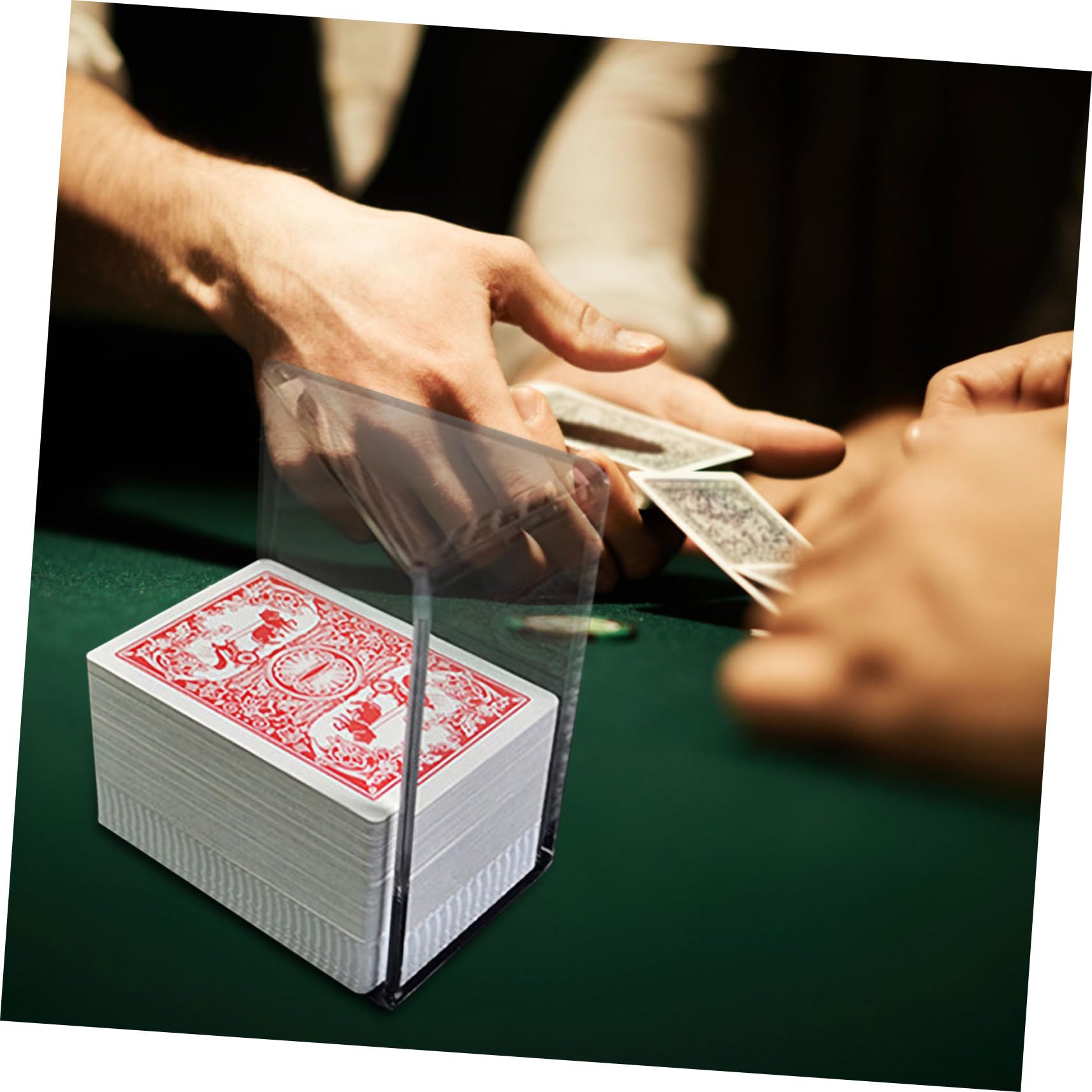 Contenitore Carte da Gioco in Acrilico Bianco, 6 Mazzi
