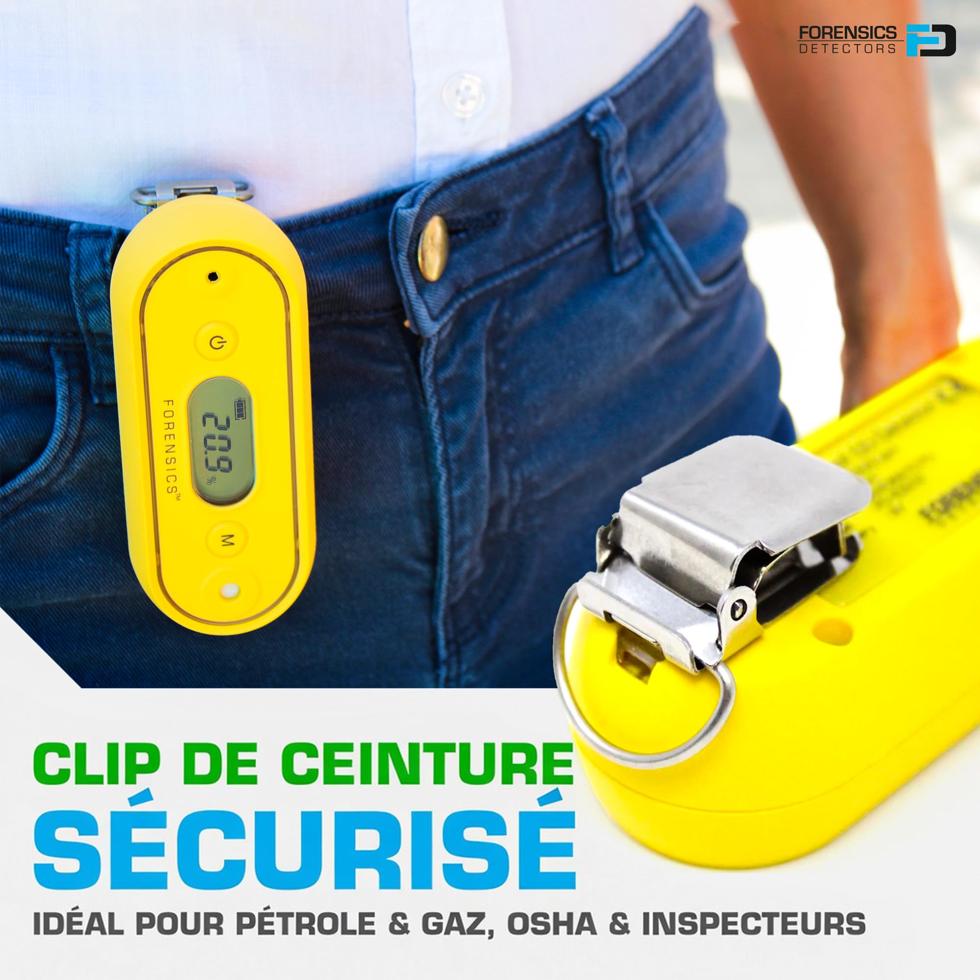 Détecteur d’Oxygène (O2) | Capteur 3 Ans | Certificat d'Étalonnage UE | Résistant Aux Chutes Et À L’Eau | Revêtement en Caoutchouc Soft-Touch | 0–30% O2
