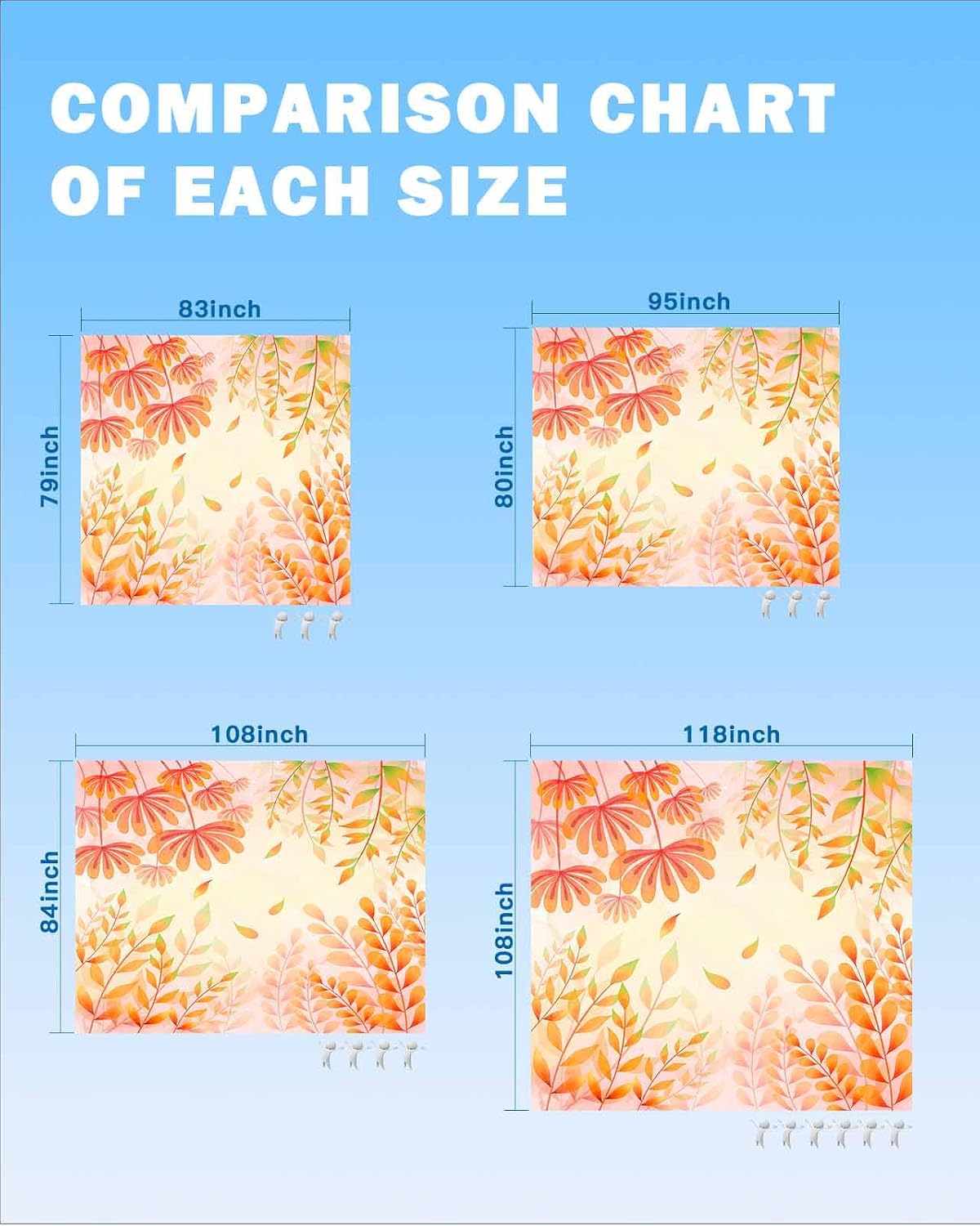 Autumn Thanksgiving Botanical Leaves Beach Blanket Waterproof Sandproof Outdoor Picnic Mat 95"x80" Watercolor Fall Foliage Plant Lightweight Large Beach Blankets with 4 Stake & 4 Corner Pockets